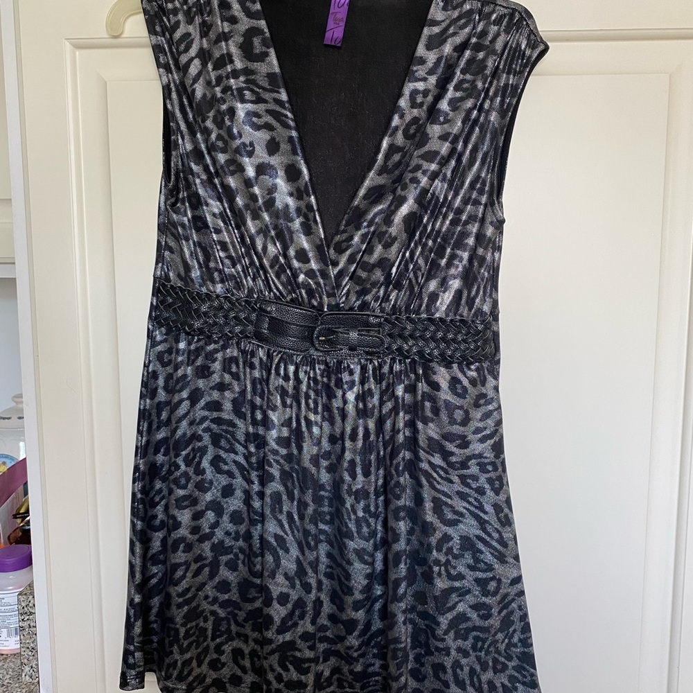 Shimmery Black and Silver - Size: M